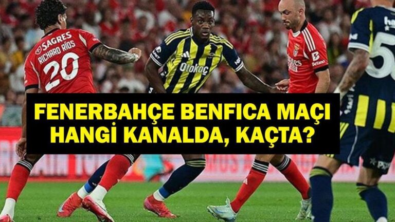 Fenerbahçe ama hangi kanala? Fenerbahçe'nin Benfica eşleşmesi ne zaman? Kerem Aktukoğlu oynayacak mı? İşte ilk 11'ler …